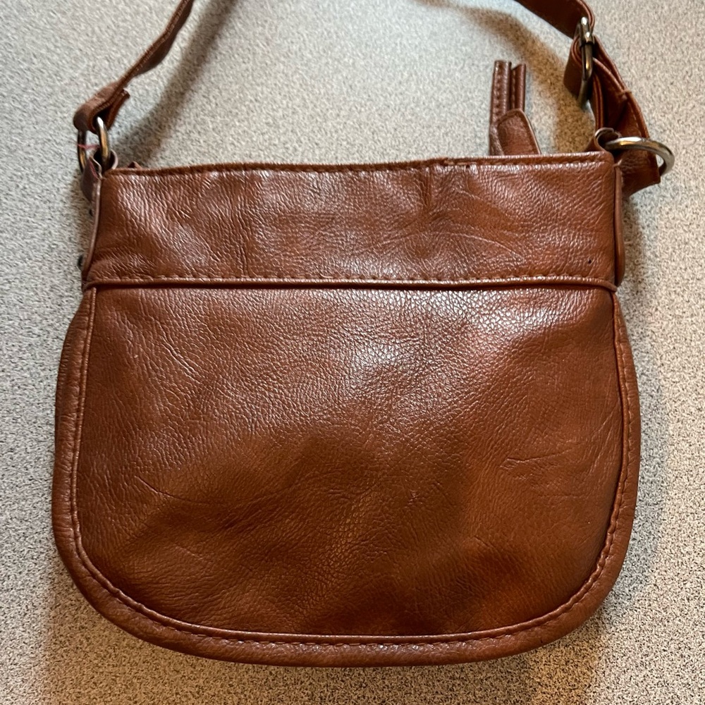 Payless Brown Faux Leather Crossbody Bag - Picture 3 of 11